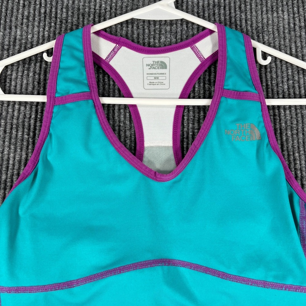 The North Face Tank Top Shirt Womens Medium Blue Sleeveless Activewear Outdoor